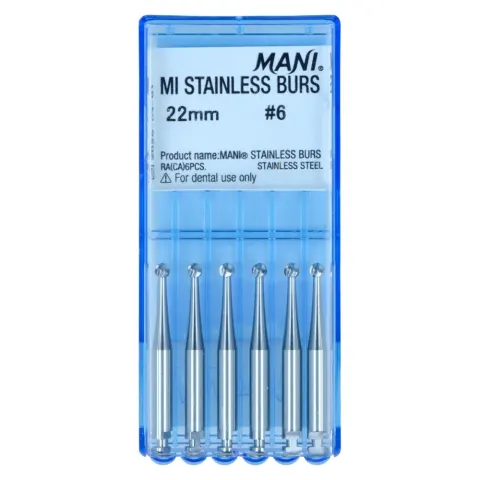 Wiertło różyczka MI Stainless Burs 6 szt. Mani