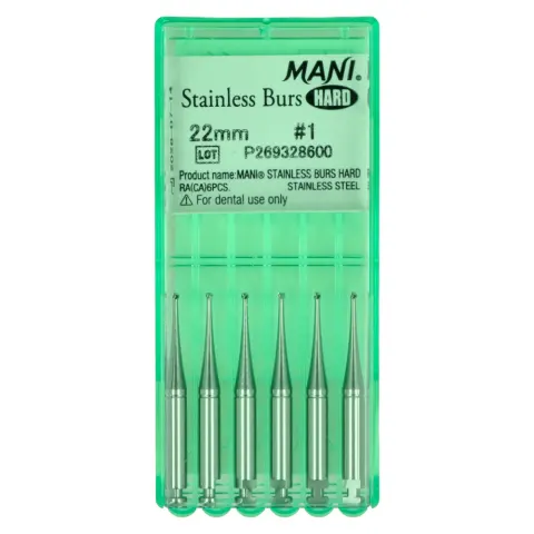 Wiertło różyczka Stainless Burs Hard 6 szt. Mani