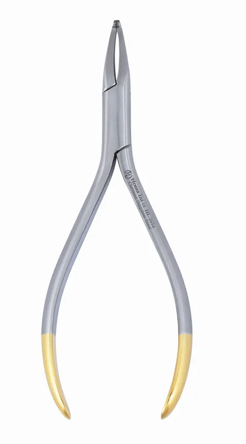 Kleszcze How do pierścieni i ligatur T.C. Gold proste, ortodontyczne 15 cm