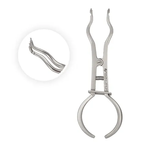 Kleszcze do koferdamu Brewer 17 cm