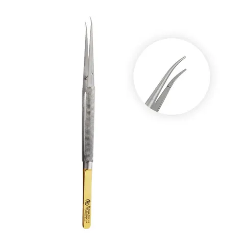 Pęseta mikro anatomiczna lekko wygięta 18 cm