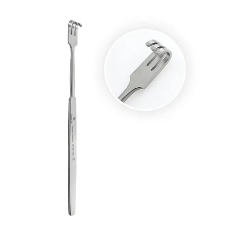 Hak chirurgiczny tępy, 3 ząbki 16 cm