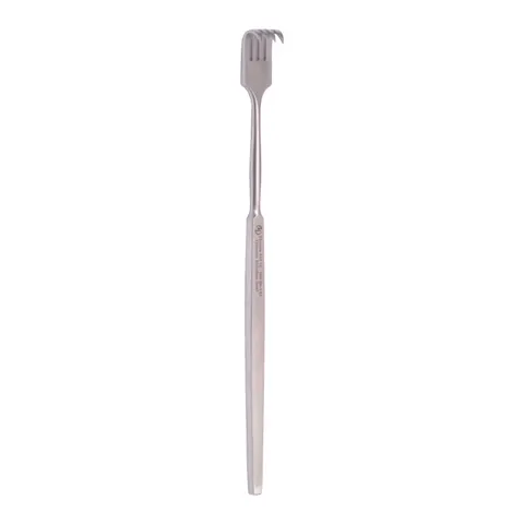 Hak chirurgiczny ostry, 4 ząbki 16 cm