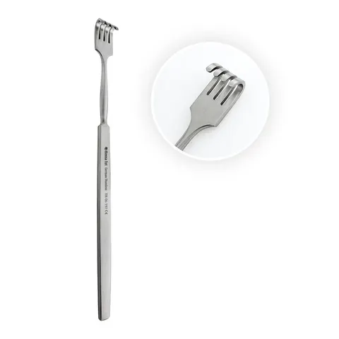 Hak chirurgiczny tępy, 4 ząbki 16 cm