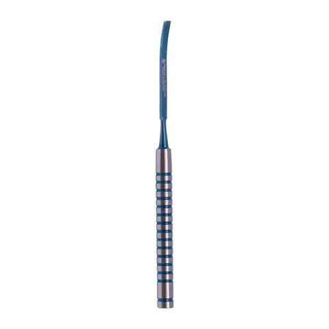 Dłuto implantologiczne tytanowe wygięte szer. 4 mm dł. 17 cm