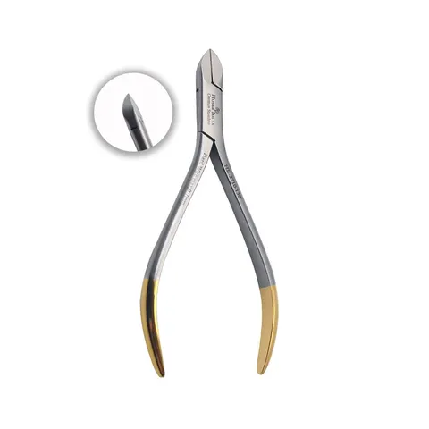 Kleszcze ortodontyczne do cięcia twardego drutu T.C. Gold 13 cm