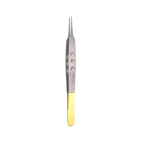 Pęseta mikrochirurgiczna McPherson T.C. Gold prosta 15 cm
