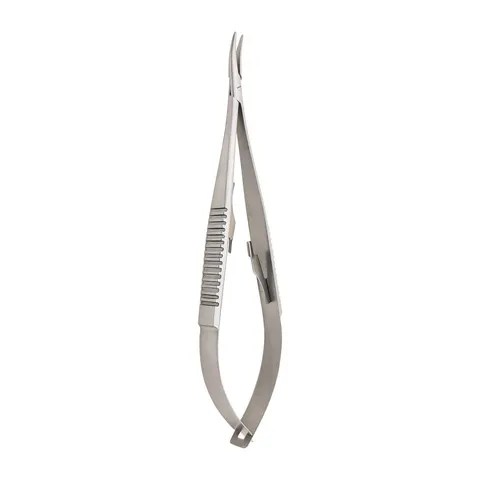 Igłotrzymacz Castroviejo mikro wygięty 14 cm