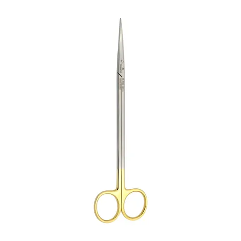 NOŻYCZKI METZENBAUM FINO TC GOLD PROSTE 18 CM