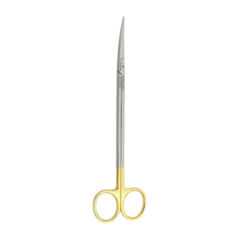 NOŻYCZKI METZENBAUM FINO TC GOLD ZAGIĘTE 18 CM