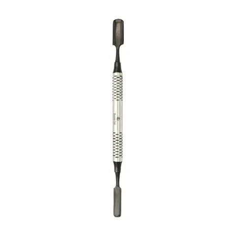 Łopatka stomatologiczna do biomateriału czarna ceramika, dwustronna, szer. 7 x 11 mm