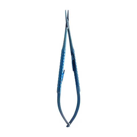 Igłotrzymacz mikrochirurgiczny tytanowy prosty 18 cm