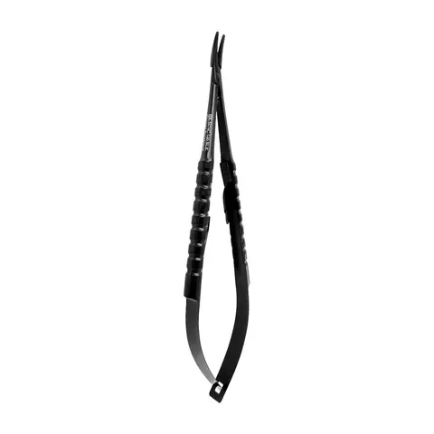 Igłotrzymacz mikrochirurgiczny zagięty Black T.C. 14 cm