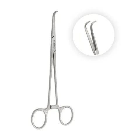 Kleszczyki preparacyjne Meeker zagięte pod kątem 90º, 28 cm