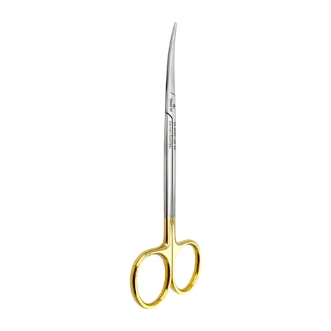 Nożyczki Metzenbaum Fino T.C. Gold zagięte 16 cm