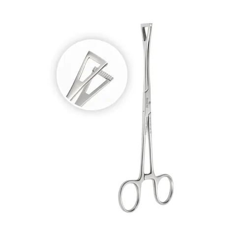 Kleszcze dł. 18.5 cm Duval do tkanek chirurgiczne trójkątne