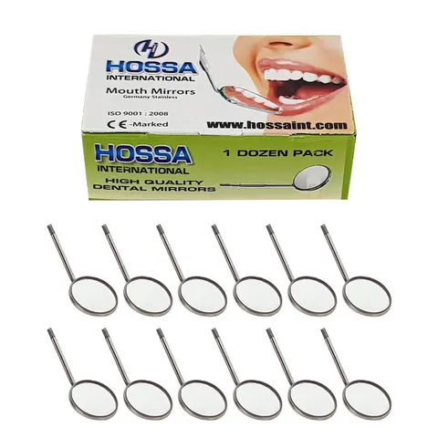 Lusterka dentystyczne rodowane nr 6, opakowanie 12 sztuk