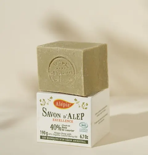 Mydło Aleppo Excellence z Olejem Laurowym 40% BIO, Alepia, 190g