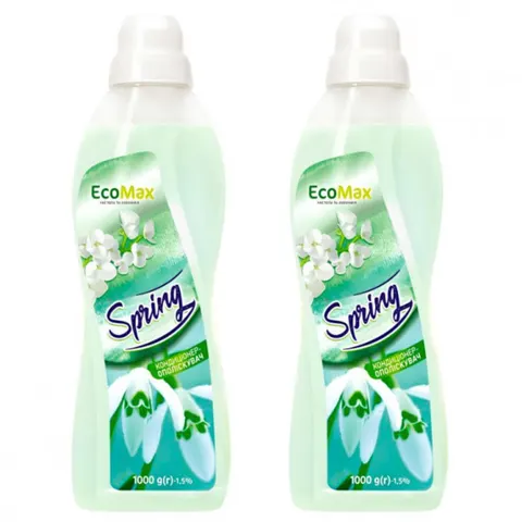 ECOMAX Płyn do płukania, Spring 1 l , pakiet 2 szt.