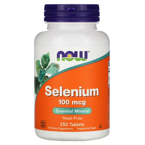 Selen 100 mcg, Now Foods, 250 tabletek
