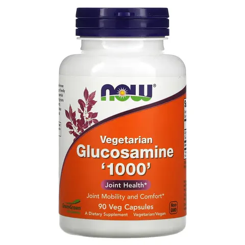 Wegetariańska Glukozamina 1000 mg, Now Foods, 90 kapsułek