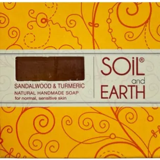Sandałowiec i Kurkuma Naturalne Mydło, Soil & Earth, 125g