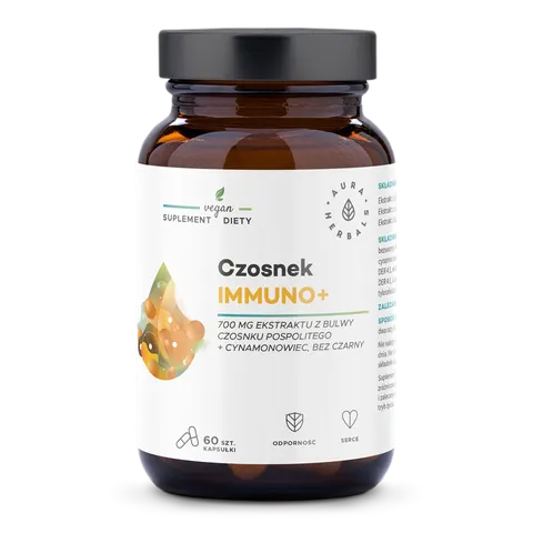 AURA HERBALS Czosnek Immuno+ (60 kaps.)