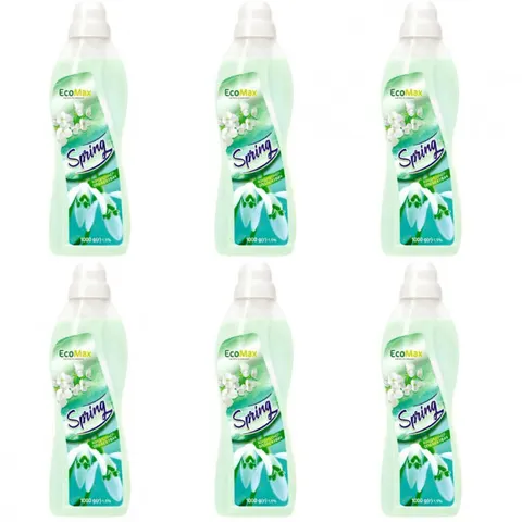 ECOMAX Płyn do płukania, Spring 1 l , pakiet 6 szt.