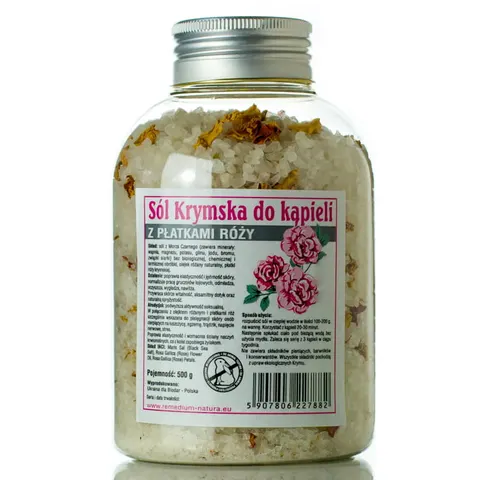 Sól z Morza Czarnego Różana, 100 % Naturalna, Sol Morska, Remedium Natura