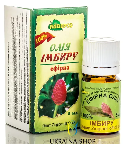 Olejek Eteryczny Imbirowy, 100% Naturalny, Adverso, 5ml