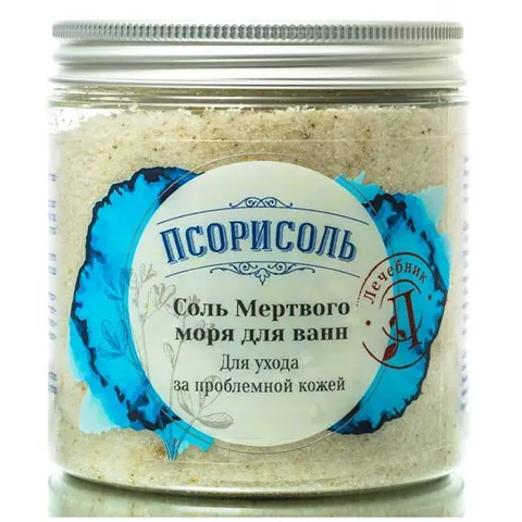 Sól z Morza Martwego Psorisol, 100% Naturalna, 650g