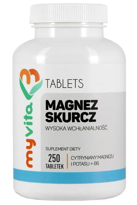 Magnez Skurcz (Magnez+Potas+B6), Tabletki, MyVita