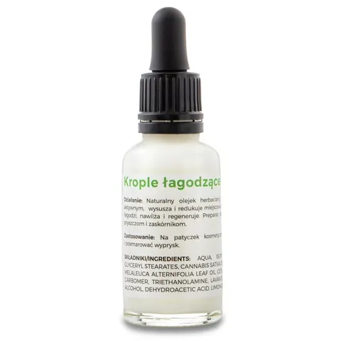 Krople Łagodzące Trądzik, India Cosmetics, 30ml