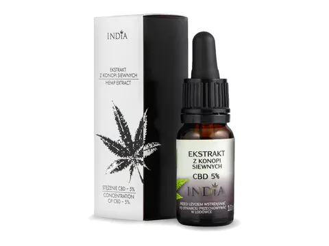 Ekstrakt z Konopi CBD 5%, India Cosmetics, 10ml