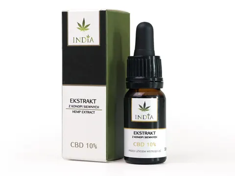 Ekstrakt z Konopi CBD 10%, India Cosmetics, 10ml