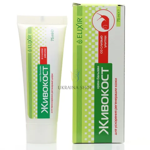 Krem Balsam ze Śluzem Ślimaka i Żywokostem, Elixir, 75ml