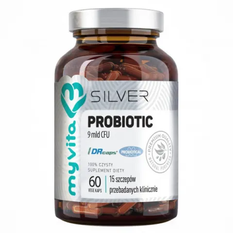 PROBIOTYK 9MLD CFU 60 KAP. SILVER PURE MYVITA