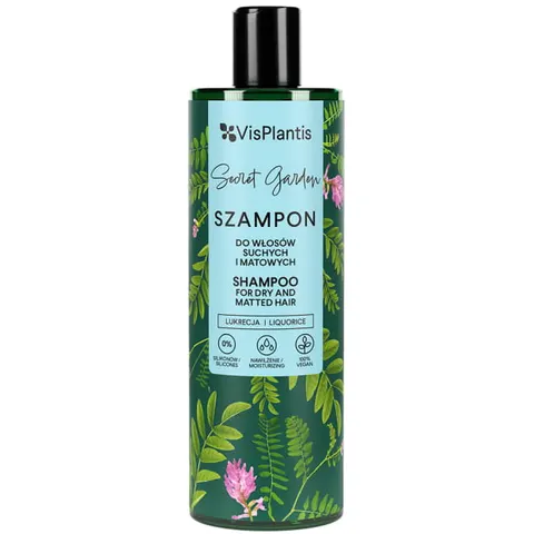 Szampon do Włosów Suchych i Matowych Lukrecja, Vis Plantis, 400ml