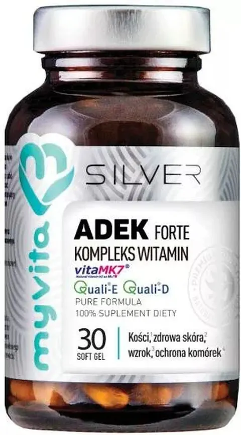 Witaminy ADEK FORTE, SILVER PURE 100%, Myvita