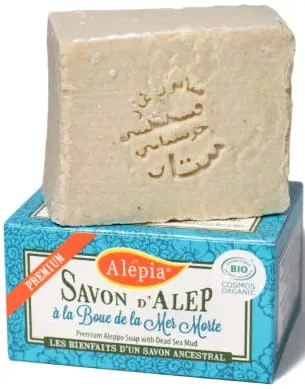 Mydło Alep Premium z Błotem z Morza Martwego, Alepia, 125 g