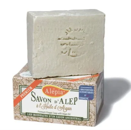 Mydło Aleppo Premium z Olejem Arganowym, Alepia, 125g