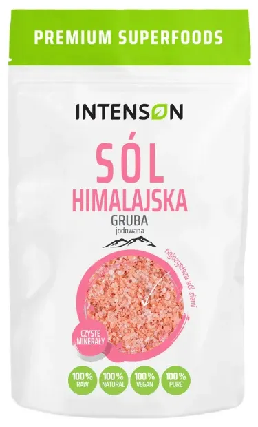 Sól Himalajska Jodowana Gruba, Intenson, 500g