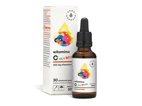 Witamina C Dla Dzieci 100mg, Krople, Aura Herbals, 30ml