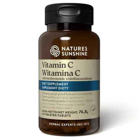 Witamina C z Bioflawonoidami, Nature's Sunshine, 60 tabletek