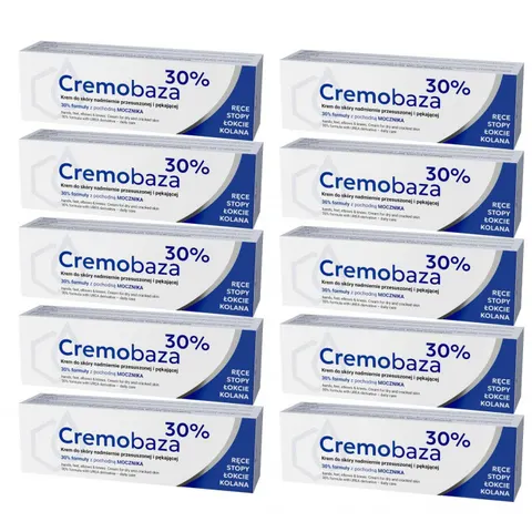 CREMOBAZA 30% Krem do skóry przesuszonej z mocznikiem, 10 x 30 g