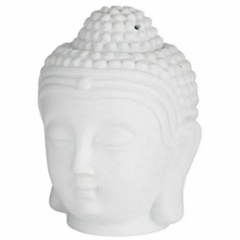 Głowa Buddy Kominek Zapachowy Ceramiczny, Biały