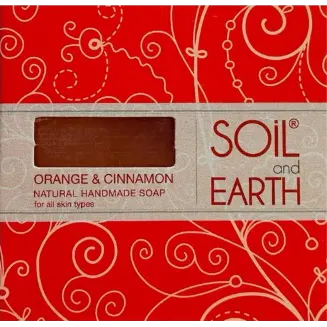 Pomarańcza z Cynamonem Naturalne Mydło, Soil & Earth, 125g