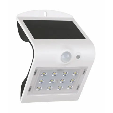 FOX SOLAR PIR 12LED W NW 44/220lm - Kinkiet LED elewacyjny SOLAR