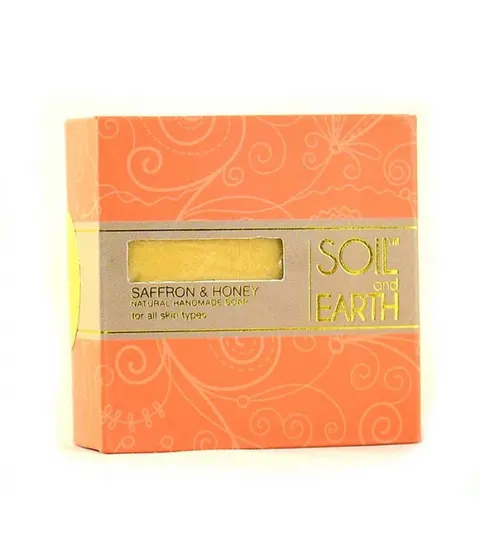 Szafran i Miód Naturalne Mydło, Soil & Earth, 100g