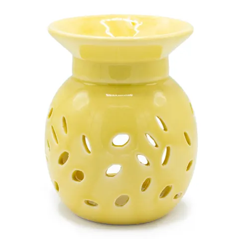 Kominek Zapachowy Ceramiczny Kwiat Pomarańczowy